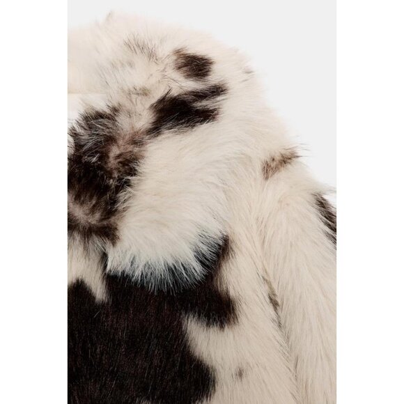 ZARA ANIMAL PRINT FAUX FUR JACKET - Picture 6 of 6